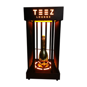 Arius <b>Led</b> <b>Lighted</b> Wine Rack Rectangle Modern Party <b>Bar</b> Display Stand - Product Image 5