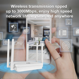 Doble banda KuWFi de alta velocidad wifi6 Wi-Fi 802.11ax DC 12V puerto de red gigabit completo 128 usuario enrutador inalámbrico doméstico para interiores - Product Image 5