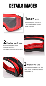 Fabricant en gros de lunettes de protection pour <span class=keywords><strong>pompiers</strong></span>, lunettes ignifuges CE, protection des yeux, lunettes de sécurité incendie intérieures OEM, logo personnalisé - Product Image 6