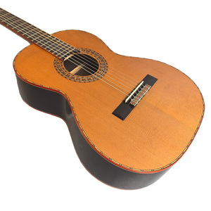 Guitare classique en bois massif de 36 pouces, personnalisée en usine, avec placage et dos en pin rouge AA pour une qualité sonore exceptionnelle - Product Image 6