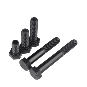 Vis hexagonales haute résistance Mai Lin M6 M8 M10 Grade 8.8, noircies, filetage complet, pour fixation et connexion dans la construction - Product Image 1