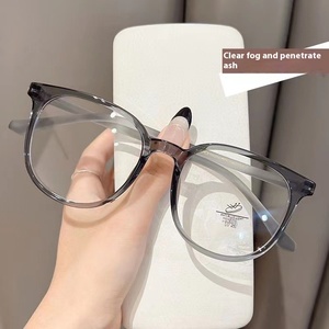 Gafas graduadas unisex antiluz azul, monturas planas ultraligeras, lentes de PC azules de estilo popular para mujer, posición de lente Lisa para Miopía - Product Image 4