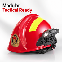 Casque de sauvetage personnalisé avec logo, coque résistante aux chocs pour pompier, absorption des chocs à froid 2652N avec support de lampe sur rail