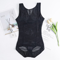 Body amincissant une pièce en maille de polyester, respirant, avec soutien mammaire post-partum, effet liftant des hanches et contrôle du ventre, grandes tailles