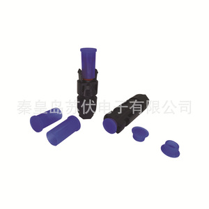 Solar Photovoltaic Connector <b>Dust</b> <b>Cap</b> Blue Silicone Anti <b>Dust</b> Waterproof Plastic Shell For Solar Panel Protection - Product Image 1