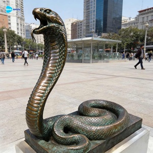 Statua <span class=keywords><strong>di</strong></span> Serpente Gigante in Bronzo per Zoo, <span class=keywords><strong>Design</strong></span> Personalizzato, Moderna Scultura in Metallo per Giardino - Product Image 4
