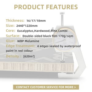 JZL Premium Vertical Core Phenolic Plywood Waterproof Outdoor <strong>Concrete</strong> <strong>Shuttering</strong> <strong>Board</strong> with E2 Formaldehyde Emission Standards