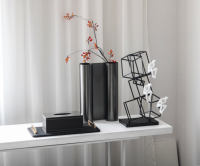 Design artistique Lumière Luxe Moderne Décor Personnalisé Métal Patron De Couture Métal Cuir Plateau De Service Maison Hôtel Intérieur Extérieur