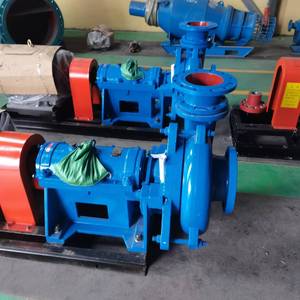 Bomba de lodos horizontal Zj para minería, planta de lavado de carbón, bomba de dragado, color azul - Product Image 2