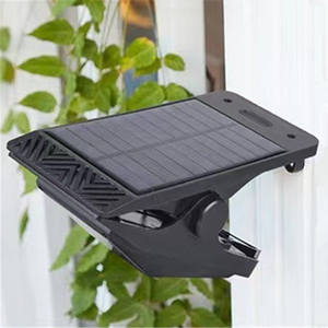 Solar LED <b>Clamp</b> <b>Light</b> 46 LEDs White Warm <b>Light</b> High Brightness Human Body Induction Garden Wall <b>Light</b> for Courtyards and Gardens - Product Image 1
