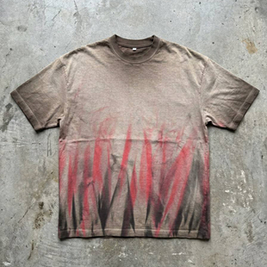 T-shirt Oversize da Uomo Personalizzate in Cotone 100% 260gsm, Stile Streetwear e Palestra, Effetto Lavato, Taglie Forti, con Stampa - Product Image 1