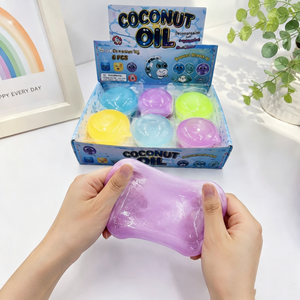Fruit-style Coconut <b>Oil</b> Squeeze Stress Ball Non-rebound Stress Relief Toy Small Gift for Boys and Girls 15 Years Old - Product Image 3