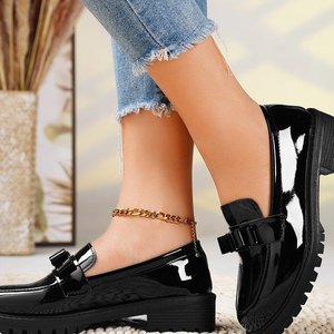 Mocassins plats pour femmes en cuir PU de haute qualité, style décontracté à enfiler, chaussures de marche classiques anti-éblouissement pour tenue professionnelle - Product Image 5