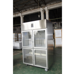 Thương mại bánh thẳng đứng mát làm mát bằng không khí tủ đông với cửa kính dẫn chiếu sáng & tự động rã đông để hiển thị các món nướng - Product Image 2