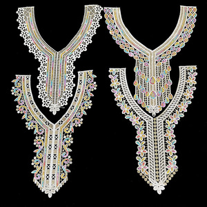 Viền cổ áo ren polyester <span class=keywords><strong>Lurex</strong></span> màu sắc cao cấp dành cho trang phục truyền thống Ả Rập - Product Image 6