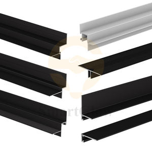 Modern tasarım Metal dekoratif alüminyum LED süpürgelik kalıplama gizli süpürgelik mutfak banyo LED ışık alçı profilleri - Product Image 1