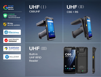 Computadora Móvil PDA Chainway C66 con Android 11, UHF RFID 2D IP65 4G NFC CM-2000-1 CM-700-1, Escáner de Código de Barras 4G