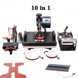 Hybons New 1350W Multifunctional Semi-Automatic Heat Press Machine 110V/220V for Shoes Caps Pens Mugs T-<b>Shirts</b> 1 Year Warranty H - Product Image 2