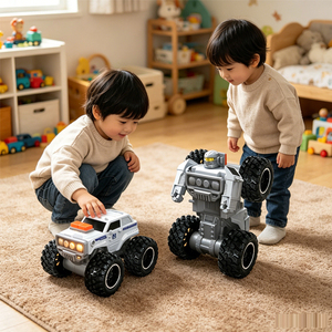 Auto <span class=keywords><strong>Giocattolo</strong></span> Trasformabile a Rotazione Inversa, Kit di Montaggio Fai-da-Te, Due Forme di Trasformazione: Veicolo e <span class=keywords><strong>Robot</strong></span>, <span class=keywords><strong>Giocattolo</strong></span> Educativo per Bambini - Product Image 1