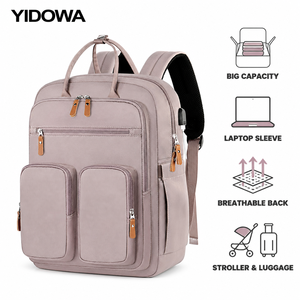 Zaino da Viaggio Grande Capacità con Tasca per Laptop, Porta USB, Schienale Traspirante, Borsa Fasciatoio per Mamma - Product Image 2