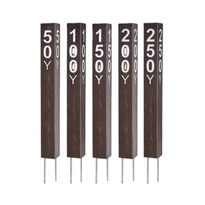 Venta al por mayor HDPE Golf Range Distancia Estaca Campo <span class=keywords><strong>de</strong></span> golf Equipo <span class=keywords><strong>de</strong></span> conducción Yardage Marker Golf Distance Marker - Product Image 4