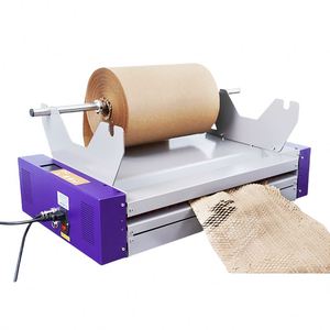 Automatic Electric Kraft <b>Roll</b> Cushion <b>Wrap</b> Making Auto Folding Processor Packaging Void Fill Honeycomb <b>Paper</b> Dispenser Machine - Product Image 3