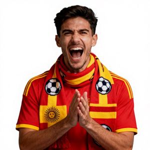 Écharpe de supporter de football personnalisée avec logo imprimé double face, vente en gros pour la Coupe du Monde 2026, publicité et événements de célébration des supporters - Product Image 1