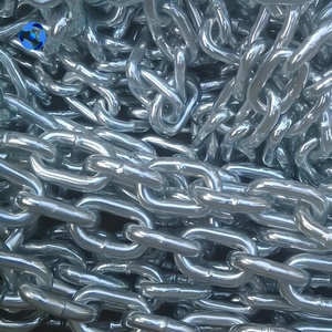 Cadena de Acero Aleado Galvanizado Soldado, Cadena de Eslabones de Acabado Simple de Alta Resistencia para Barandillas Metálicas - Product Image 3