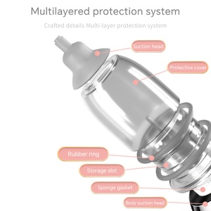 Aspirador Nasal Eléctrico para Bebés OEM ODM 2025, Limpiador Nasal de Silicona Portátil para Recién Nacidos, Niños Pequeños e Infantes - Product Image 2