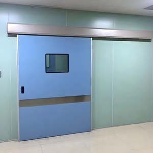 Puerta de Consultorio, Puerta de Vidrio Plomado para Rayos X de Hospital, Puerta Plomada HPL con Marco de Acero Inoxidable, Recubrimiento en Polvo, Marca Wxh Shandong - Product Image 6