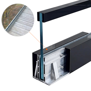 Cadre de base en U haute résistance en verre transparent, adapté aux projets de construction résidentielle et commerciale - Product Image 3