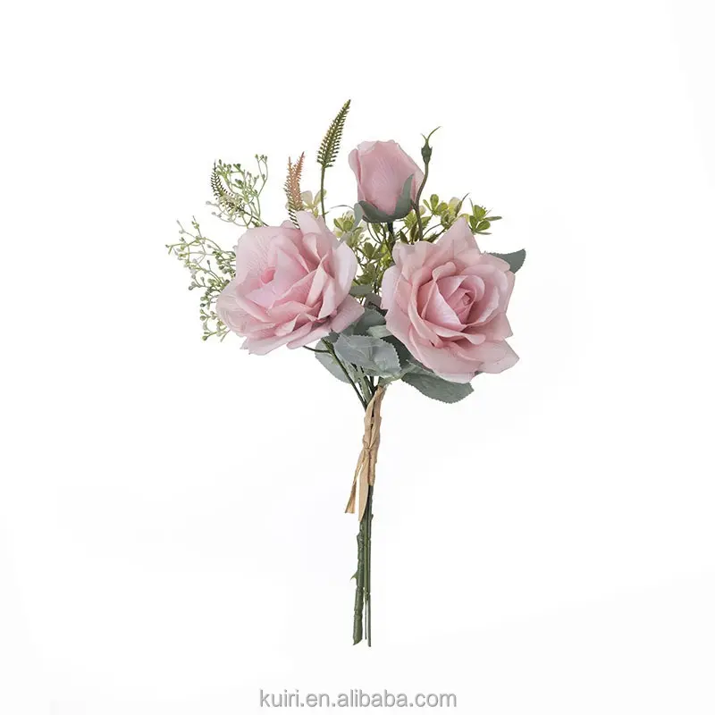 2024 nuova vendita calda Bouquet di Rose artificiali nuovo Design san valentino regalo decorativo fiori e piante