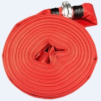 Accessoire d'équipement de lutte contre l'incendie de tuyau d'incendie doublé de PVC rouge essentiel de 2.5 pouces