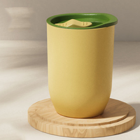 Tasse à eau personnalisée avec grand ventre 12OZ AS verre à vin en plastique gobelets en plastique pour œufs en forme de U aspect multicolore tasse horizontale en coquille d'œuf