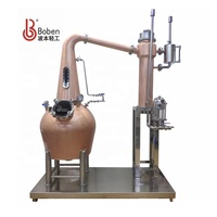 Alambic à whisky double pot Boben 300L et 200L, équipement de distillation d'alcool, chaudière en cuivre