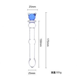 Star Love, juguete sexual para adultos para mujeres, hombres, <span class=keywords><strong>Gay</strong></span>, cuentas Anales de cristal, bolas grandes, consolador de cristal, pene, tapón trasero, masturbador de pene artificial - Product Image 4
