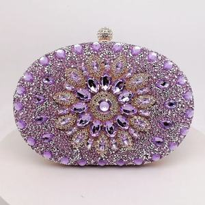 Bolso de Mano de Lujo con Diamantes, Estilo Girasol, para Bodas y Banquetes, con Forro de PU a la Moda - Product Image 4