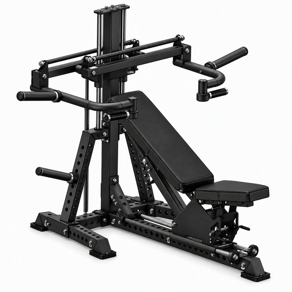 Multi Function Leverage Chest Press Machine Adjustable Incline Flat ...