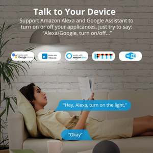 Module de <span class=keywords><strong>relais</strong></span> <span class=keywords><strong>Wifi</strong></span> intelligent 1CH Commutateur de moteur de lumière Télé<span class=keywords><strong>commande</strong></span> sans fil via l'application Ewelink Alexa Works Récepteur Minuterie Max 10A - Product Image 3