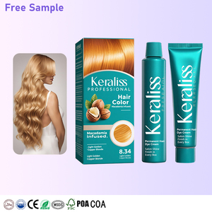 Colorant capillaire brillant en crème Joynna Grey No Pdd Rouge Faible Teneur en Amoniaque Vert Ambre Ginseng Henna Thé au Lait Vin Plastique - Product Image 1