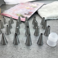 Ensemble de douilles à pâtisserie en acier inoxydable de haute qualité pour cupcakes et accessoires de décoration de pâtisserie DIY