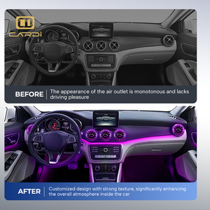 Accesorios de coche de luz ambiental LED para lámpara de atmósfera Interior antigua GLA/CLA/A/<span class=keywords><strong>B</strong></span> para rejillas de ventilación delanteras - Product Image 5