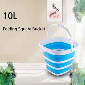 Seau pliable en silicone pratique pour la pêche en plein air, la plage, le nettoyage à domicile - Product Image 2