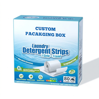 Cartons pliables écologiques personnalisés avec gaufrage et revêtement UV pour l'emballage des bandes de lessive