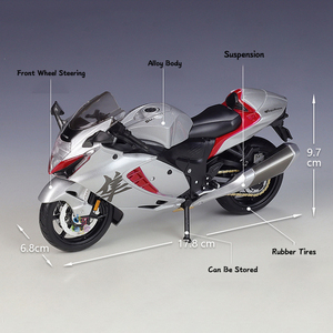 Modèle de <span class=keywords><strong>moto</strong></span> miniature en métal Maisto 1/12 <span class=keywords><strong>2022</strong></span> <span class=keywords><strong>Hayabusa</strong></span>, collection de simulation - Product Image 2
