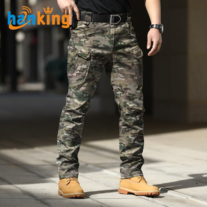 Ehanking erkek çok cep kargo pantolon erkek rahat gevşek açık dayanıklı yırtılmaz kargo pantolon X-4 XL - Product Image 4
