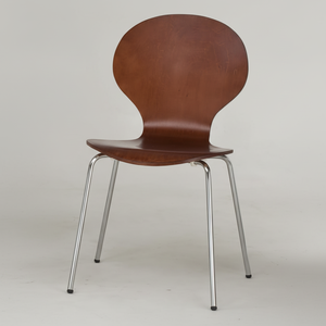 Chaises de salle à manger empilables vertes modernes Meubles de maison au design en bois pour la cuisine - Product Image 1