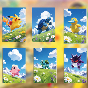 Nouvelle collection exclusive de breloques en émail acrylique sur le thème de Pokémon, en forme de planche d'art <span class=keywords><strong>manga</strong></span> prismatique, de qualité super premium, en boîtes mystères - Product Image 3