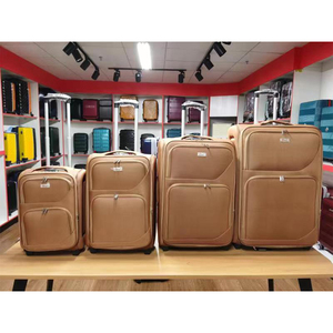 Bolsos <span class=keywords><strong>de</strong></span> viaje <span class=keywords><strong>de</strong></span> cuero personalizados para hombre y mujer, conjunto <span class=keywords><strong>de</strong></span> maletas suaves con ruedas <span class=keywords><strong>de</strong></span> 360 grados, alta calidad, Unisex - Product Image 1