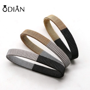 <span class=keywords><strong>Bracelet</strong></span> en <span class=keywords><strong>maille</strong></span> élastique pour hommes, en acier inoxydable, disponible en noir, arc-en-ciel, bleu, <span class=keywords><strong>café</strong></span>, Rose, <span class=keywords><strong>or</strong></span>, pour le printemps, 1 pièce - Product Image 5